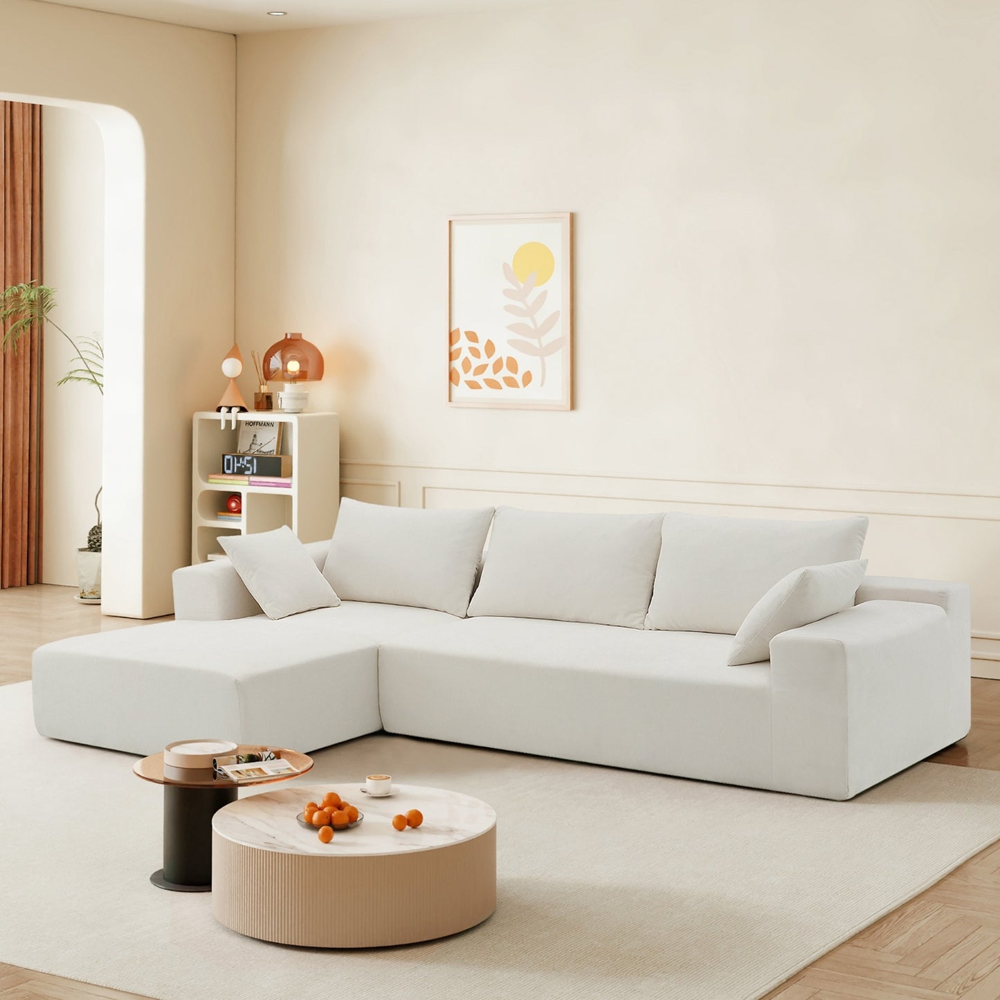 Modern Cream Modular Sectional