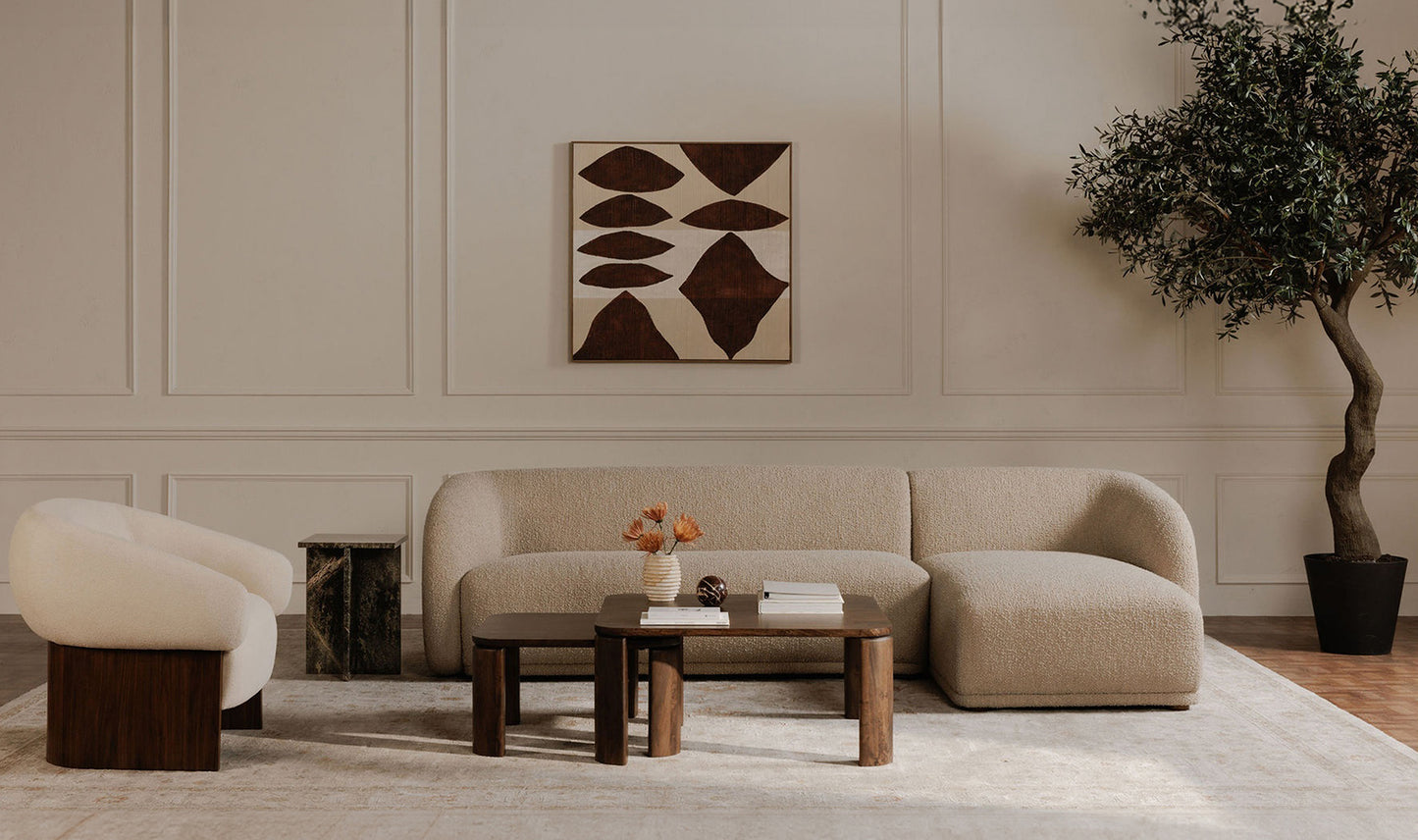 Otto Accent Chair Flecked Cream