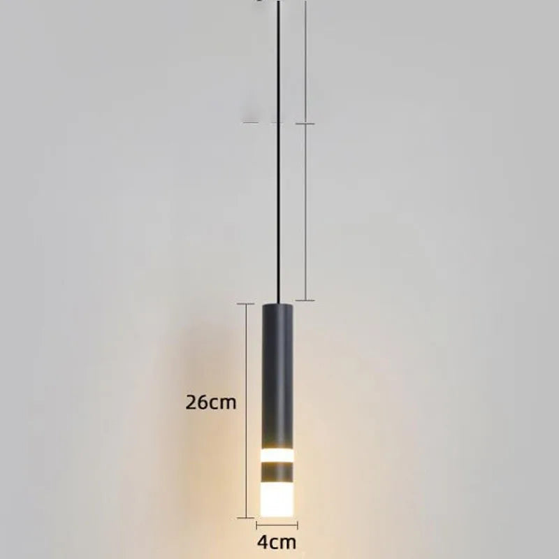 led Pendant light Dual light sources shine up and down droplight fixture Kitchen Island Dining Room Shop Bar Counter Decoration