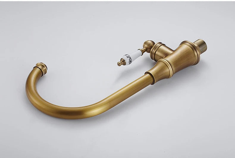 Antique Bronze Kitchen faucets 360 Rotate Swivel Faucet Hot Cold Water Tap Mixer Kitchen Sink Faucet ELK331