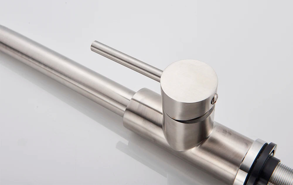 Brushed Smart Touch On Kitchen Faucet Sensor 360 Rotation Pull Out Single Handle Mixer Tap Two Water Modes Sink Crane Hot Cold