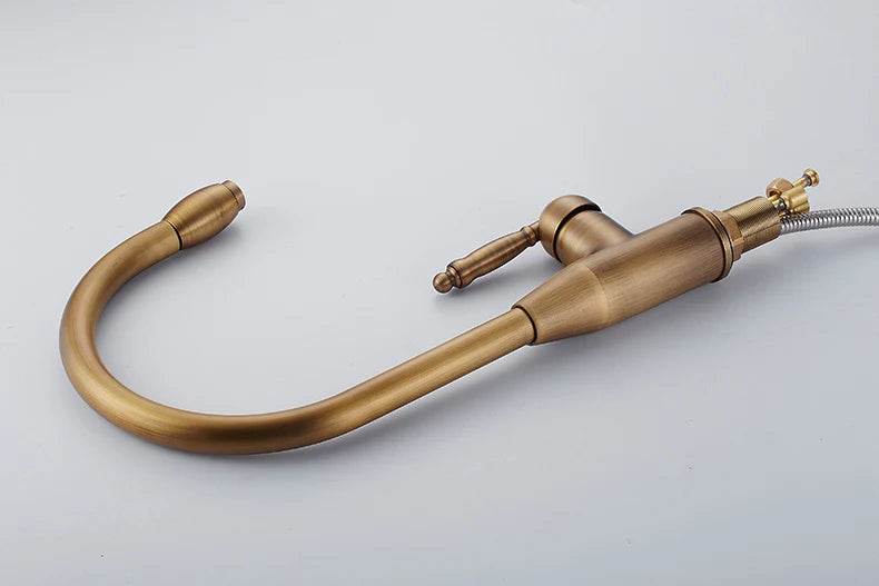 Antique Bronze Kitchen faucets 360 Rotate Swivel Faucet Hot Cold Water Tap Mixer Kitchen Sink Faucet ELK331