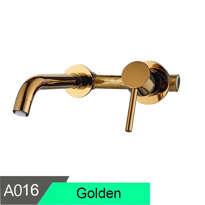 Antique Brass Basin Faucet Single Handle Wall Mounted Bathroom Vessel Sink Mixer Tap 2 Holes Washing Basin Crane Tap