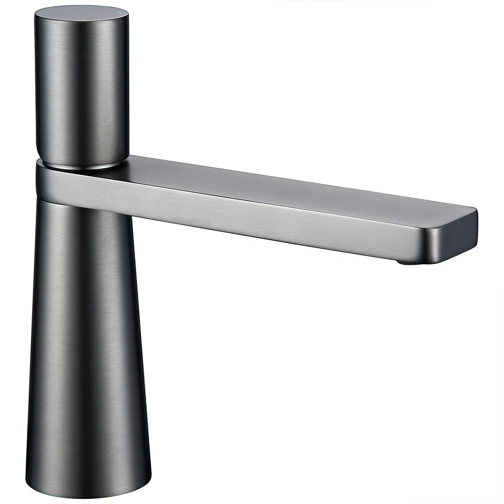 Brass Basin Bathroom Sink Faucet Single Hole Single Handle Hot And Cold Water Deck Mounted Mixer Tap Smesiteli