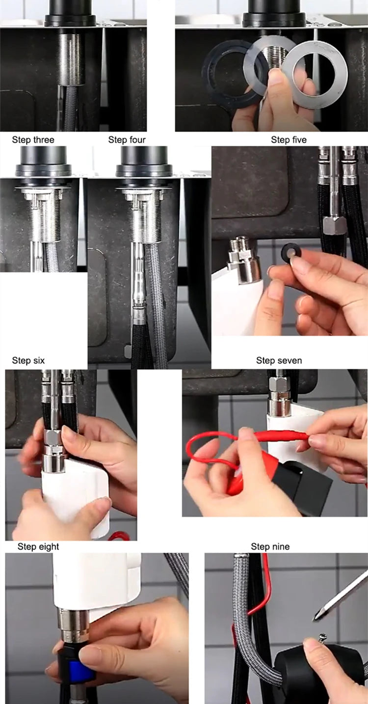 Brushed Smart Touch On Kitchen Faucet Sensor 360 Rotation Pull Out Single Handle Mixer Tap Two Water Modes Sink Crane Hot Cold