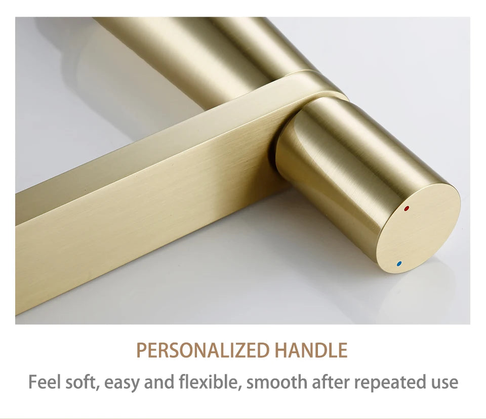 Brass Basin Bathroom Sink Faucet Single Hole Single Handle Hot And Cold Water Deck Mounted Mixer Tap Smesiteli