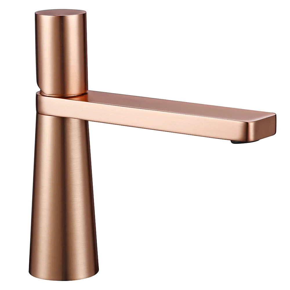 Brass Basin Bathroom Sink Faucet Single Hole Single Handle Hot And Cold Water Deck Mounted Mixer Tap Smesiteli
