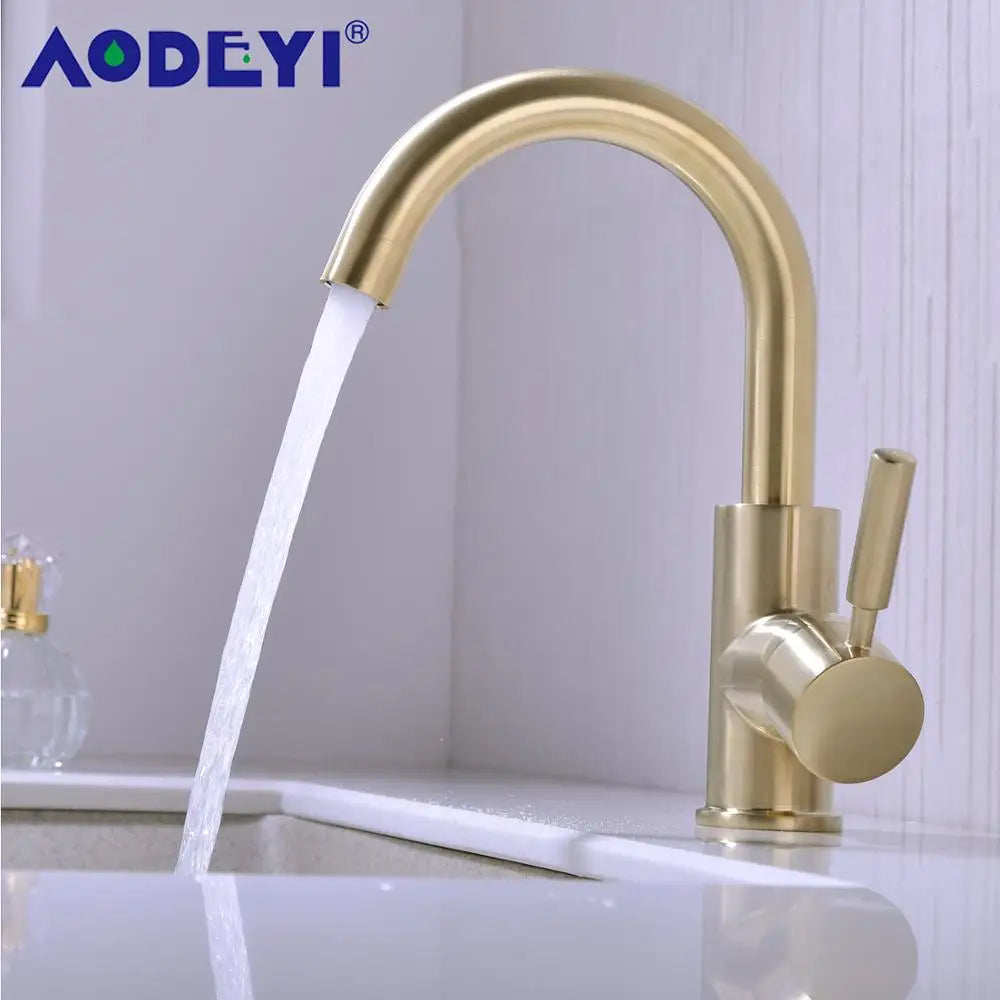 Brass Black Bathroom Basin Faucet Cold And Hot Water Mixer Sink Tap Nickel Brushed Gold Rose Bronze Taps with Pop Up Drain