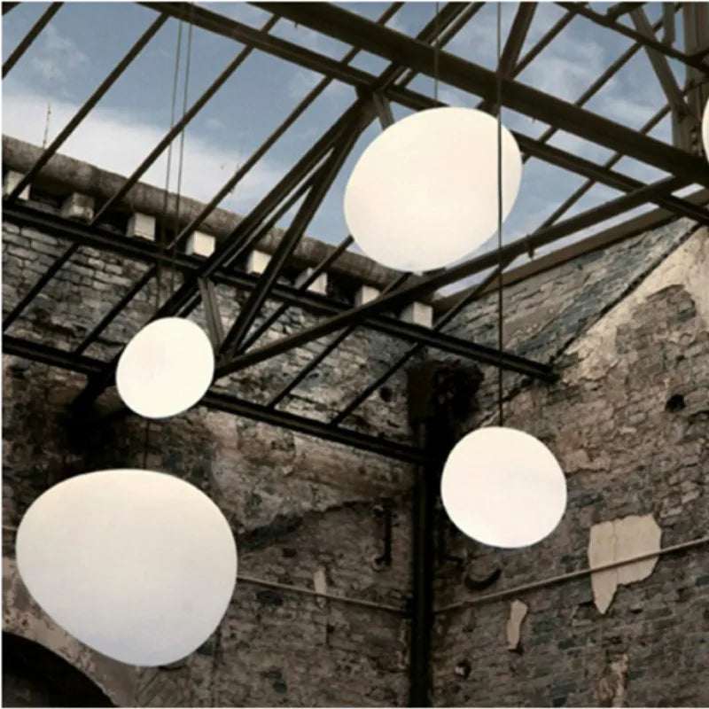 Cobblestone Glass Pendant Suspension Light