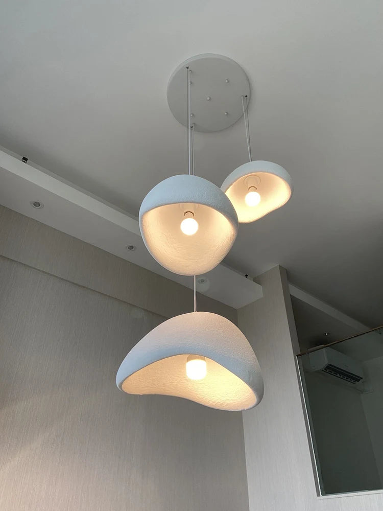 Wabi Sabi LED Pendant Lights for Living Dining Room Bedroom Restaurant Loft Decor Hanging Chandelier Art Suspension Luminaire