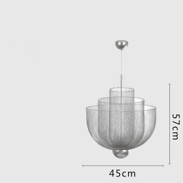 Modern Nordic Metal Cage Hanging Pendant Lights