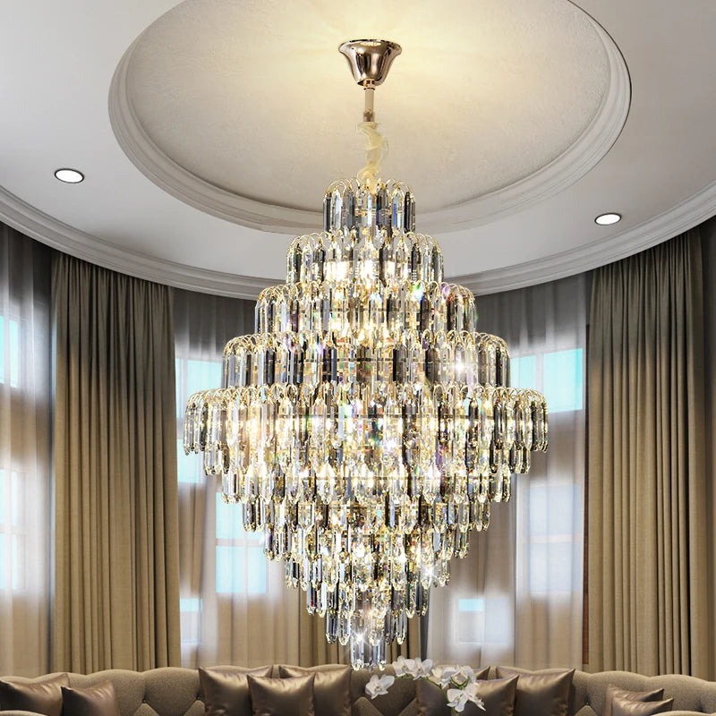 Designer LED Tiered Light Luxury Chandelier
