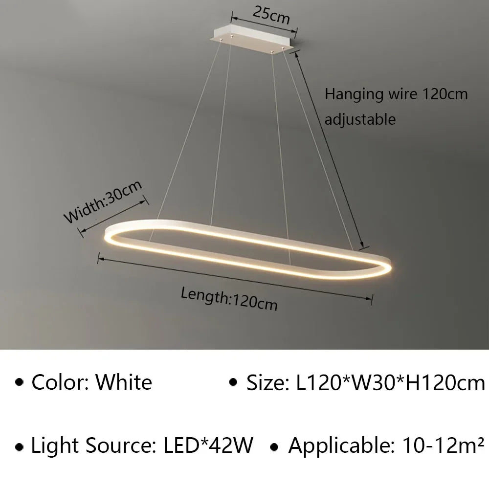 Modern Pendant Lamp LED Hanging Chandelier for Living Dining Room Bedroom Restaurant Home Decor Indoor Lighting Fixture Lustre
