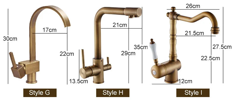 Antique Bronze Kitchen faucets 360 Rotate Swivel Faucet Hot Cold Water Tap Mixer Kitchen Sink Faucet ELK331