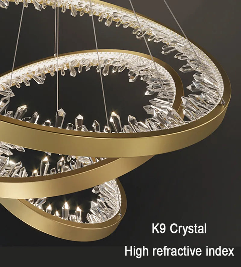 Modern Circle Rings Led Ceiling Chandelier