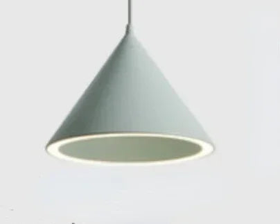 Modern Led Pendant Light Fixture With Aluminum Lampshade For Diningroom Cafe Bar Restaurant Nordic Cone Hanging Lamp Lampadario