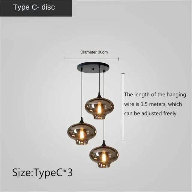Modern Glass Chandeliers For Dining Tables Living Room Kitchen Office Coffee Hanging Lamp Nordic Home Pendan Light