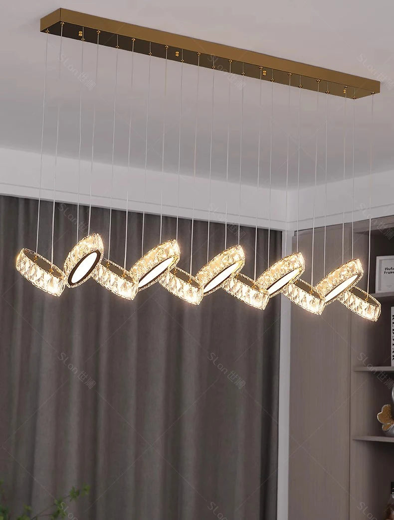 home decorationPendant lights, luxury crystal living room chandelier, dining room Pendant lamp, ceiling light, indoor lighting
