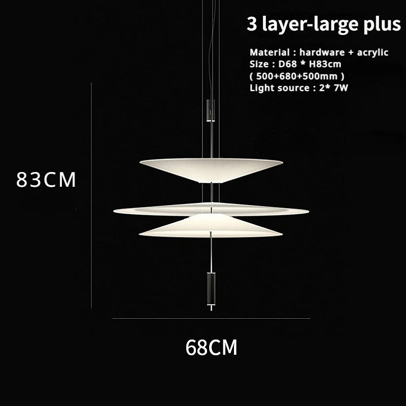 Modern Saucer Style Chandeliers