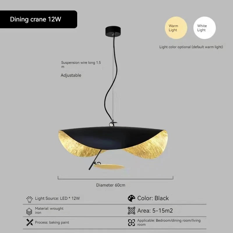 Modern Curved Surface Chandelier