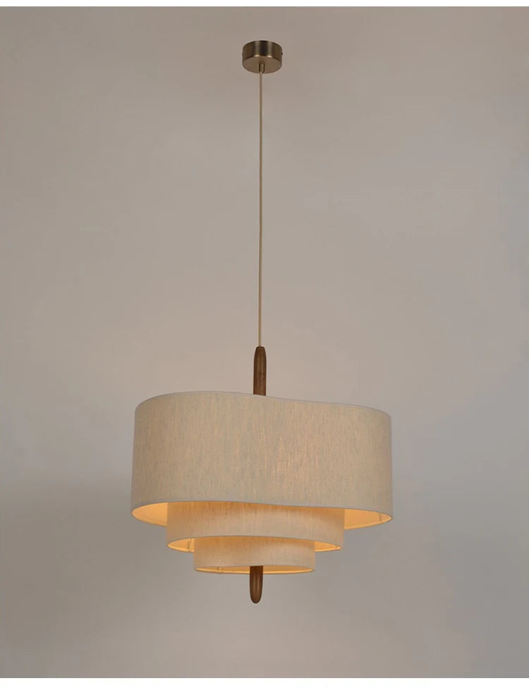 Wabi Sabi Led Ceiling Chandelier Japan Cloth Ceiling Lamp Living Room Kitchen Island Pendant Lights Home Decorations Lustre