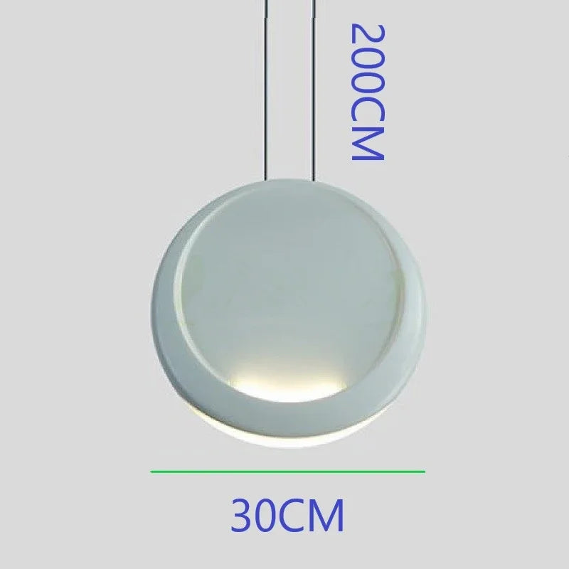 Scandinavian chandelier Dining room Coffee Shop Bar Kitchen Island Chandelier minimalist Moon lamp Crescent pendant lamp