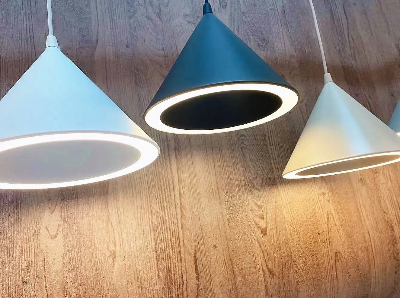 Modern Led Pendant Light Fixture With Aluminum Lampshade For Diningroom Cafe Bar Restaurant Nordic Cone Hanging Lamp Lampadario