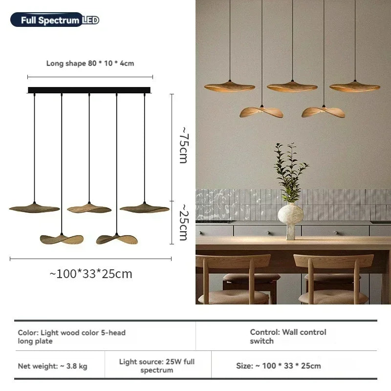 Designer Chinese Log Craft Chandelier