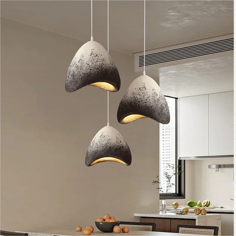 Nordic Dining Room Wabi Sabi Pendant Lights Led Hanging Lighting Minimalism Suspend Bedroom Home Decor Indoor Lamps Fixtures