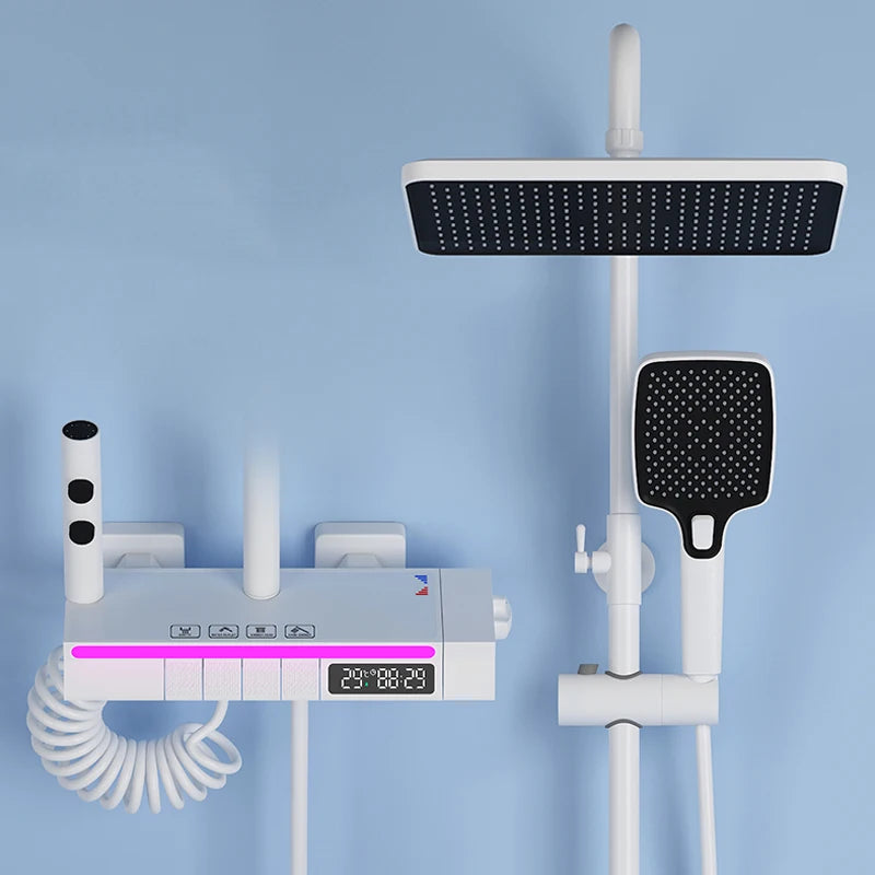 OXG Shower Faucet Brass Bathroom Faucet Shower System Thermostatic Modern Showers For Bathroom Rainfall Shower Set Shower Column