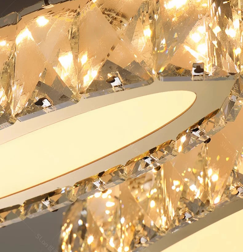 home decorationPendant lights, luxury crystal living room chandelier, dining room Pendant lamp, ceiling light, indoor lighting