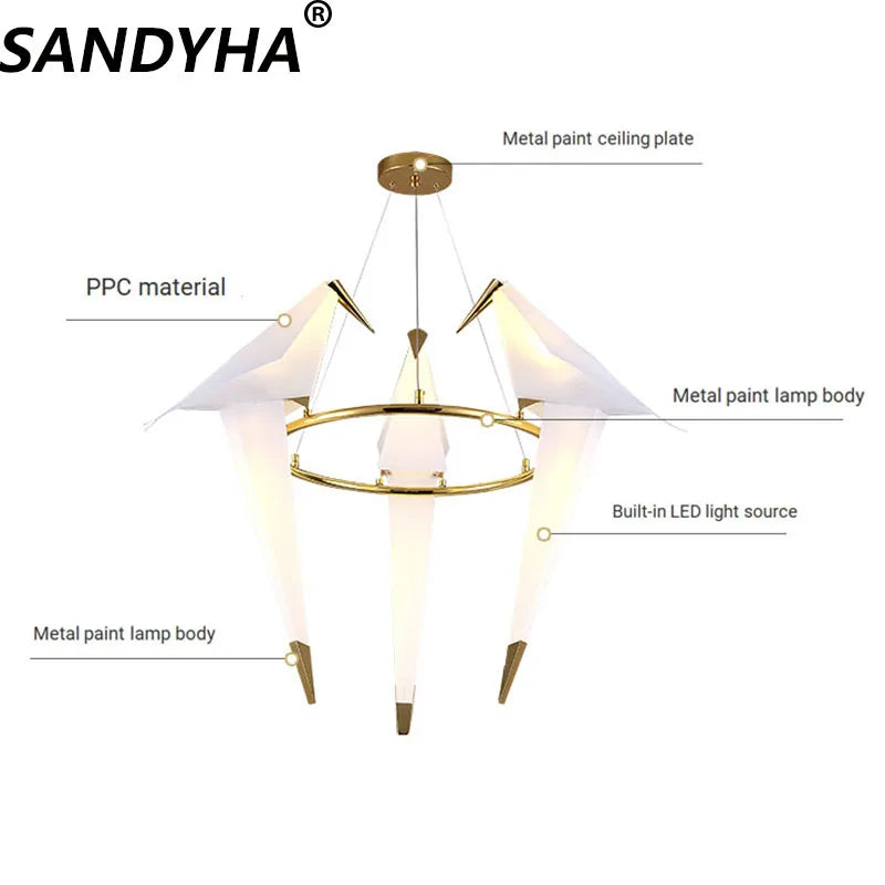 Modern Bird Cage Chandelier