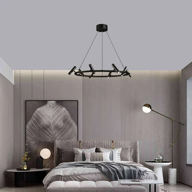 Minimalist Chandelier Metal Suspension Light Fixtures