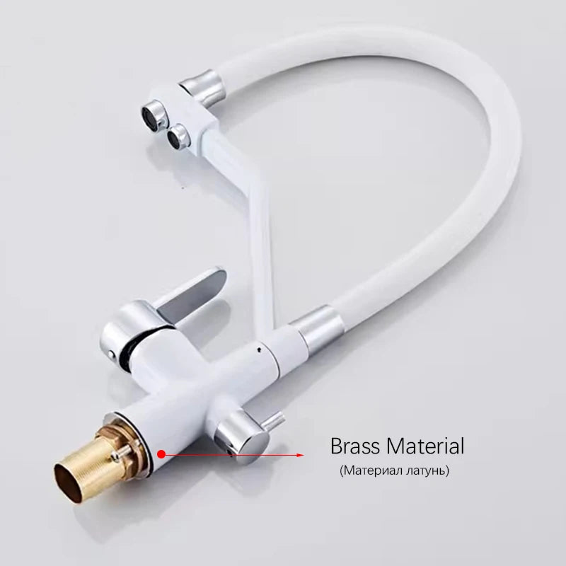 Brass Gourmet Filter Kitchen Faucet Lead-free Kitchen Faucets with Water Filter Faucet Drinking Water Faucet for Kitchen Sink