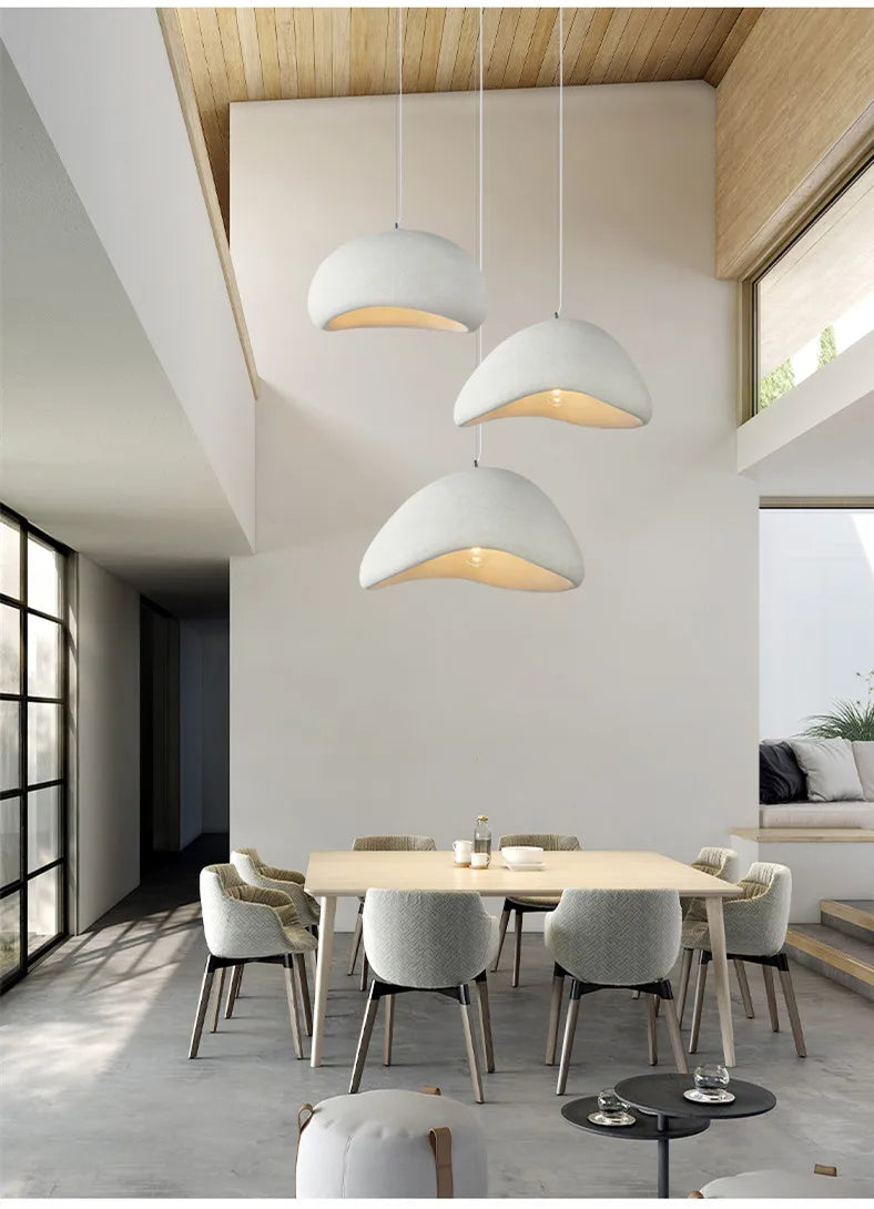 Wabi Sabi LED Pendant Lights for Living Dining Room Bedroom Restaurant Loft Decor Hanging Chandelier Art Suspension Luminaire