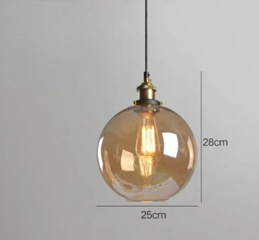 Nordic American Style Country Simple Industrial Vintage Glass Chandelier Creative Living Room Restaurant Bar Light Fixture