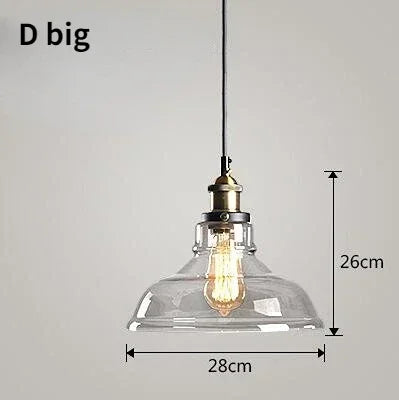 Nordic American Style Country Simple Industrial Vintage Glass Chandelier Creative Living Room Restaurant Bar Light Fixture
