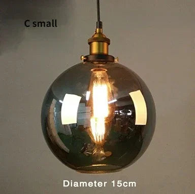 Nordic American Style Country Simple Industrial Vintage Glass Chandelier Creative Living Room Restaurant Bar Light Fixture