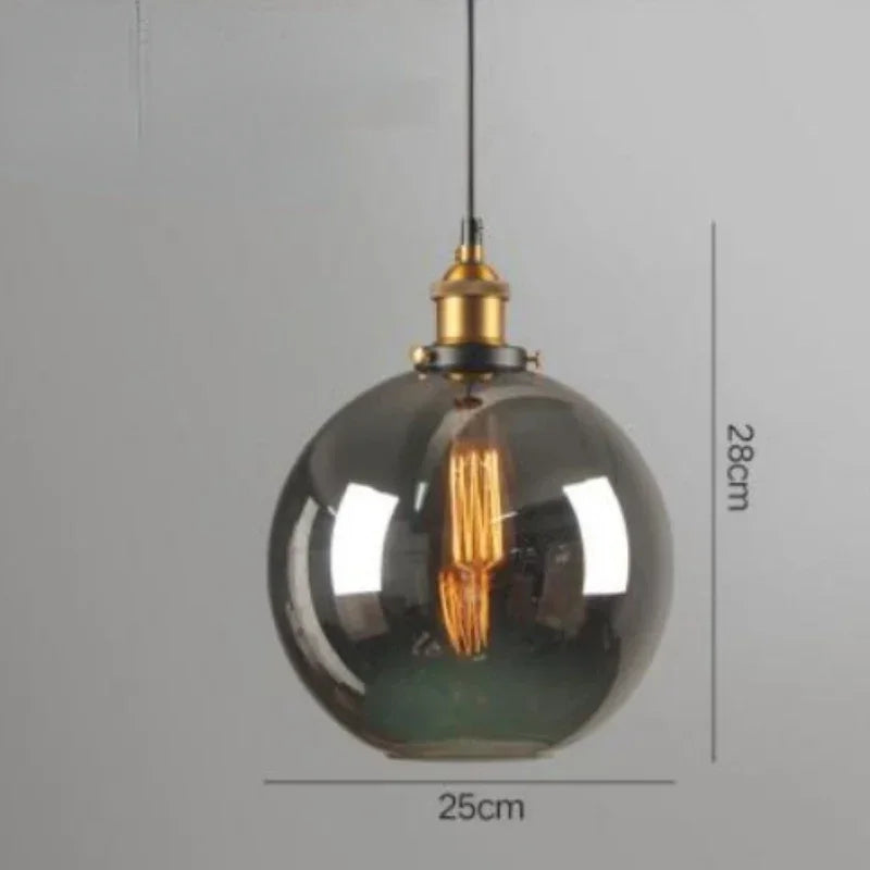 Nordic American Style Country Simple Industrial Vintage Glass Chandelier Creative Living Room Restaurant Bar Light Fixture