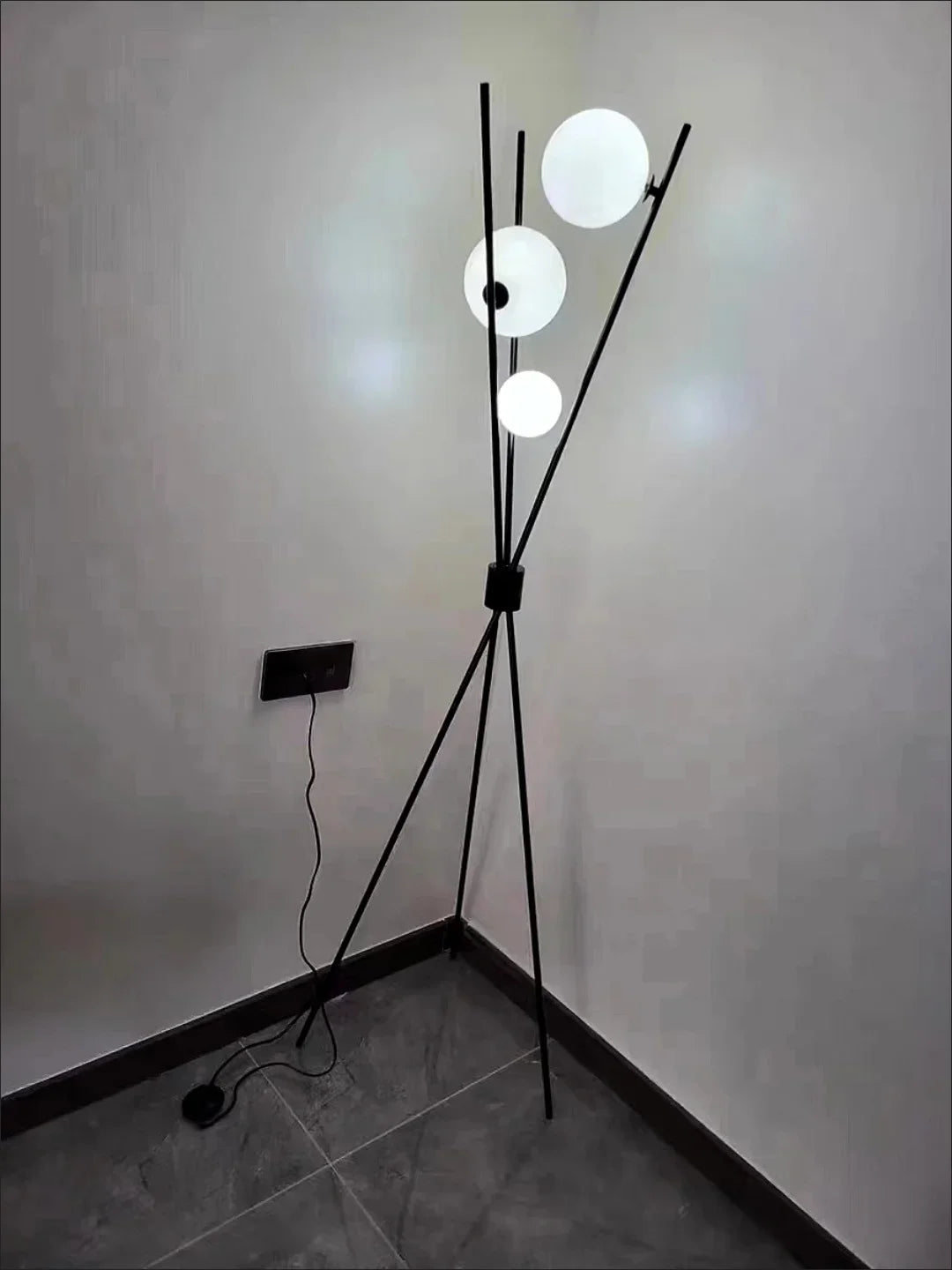 Modern Led Floor Lamp 3D Moon Tripod Floor Lamps
