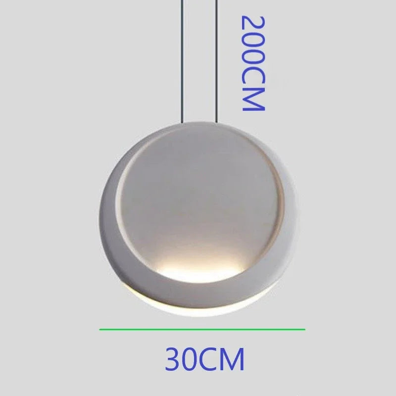 Scandinavian chandelier Dining room Coffee Shop Bar Kitchen Island Chandelier minimalist Moon lamp Crescent pendant lamp