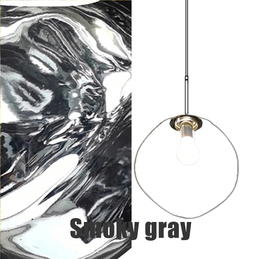 Modern PVC Glsss Pendant Lights Lighting LOFT Bedroom Living Room Decor Hanging Lamp Bar Cafe Lava Pendant Lamp Light Fixture