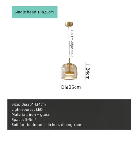 Modern Nordic Crystal LED Pendant Lights Living Room Home Decor Hanging Lamp Ceiling Light Fixture Living Dining Room Chandelier