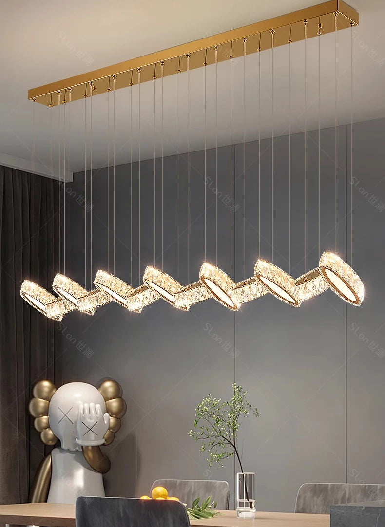 home decorationPendant lights, luxury crystal living room chandelier, dining room Pendant lamp, ceiling light, indoor lighting