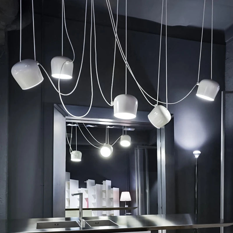Modern LED Drum Pendant Lamp
