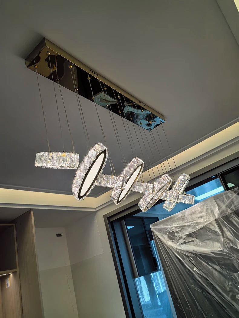 home decorationPendant lights, luxury crystal living room chandelier, dining room Pendant lamp, ceiling light, indoor lighting