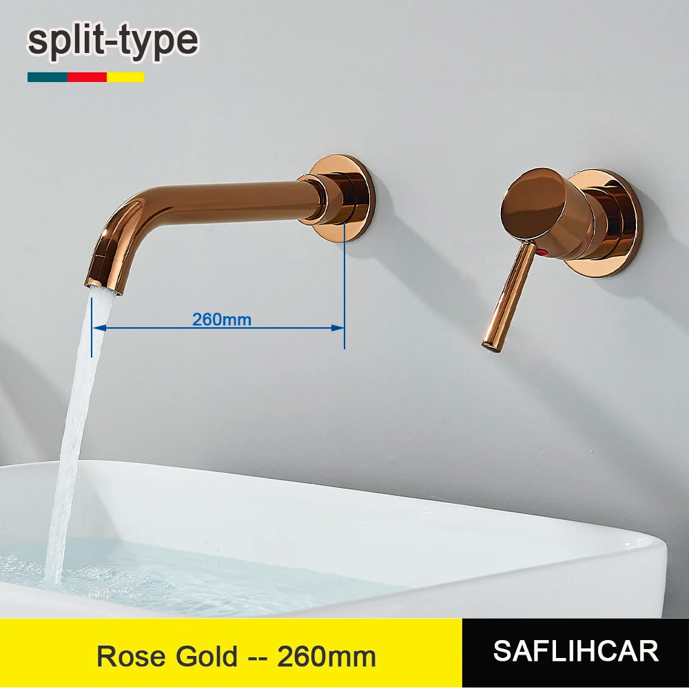 Black Thin style Bathroom Sink Faucet Modern Mixer Hot Cold Water Tap Waterfall Deck Mounted Vessel Sink Faucet