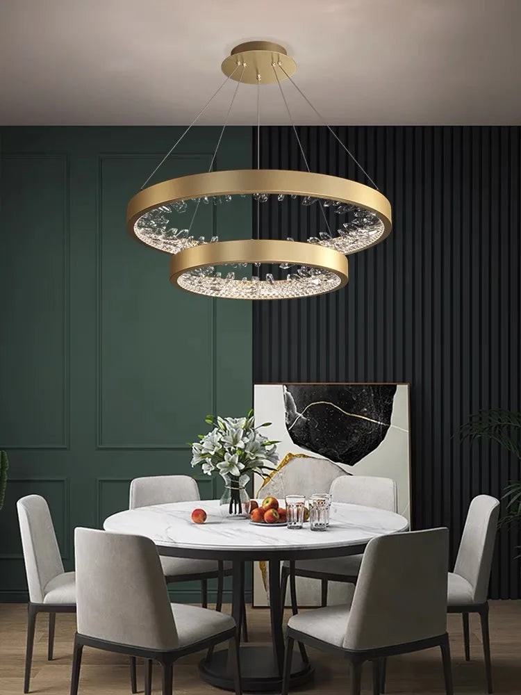 Modern Circle Rings Led Ceiling Chandelier