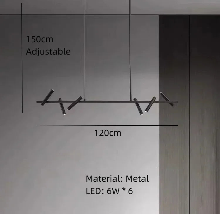 Minimalist Chandelier Metal Suspension Light Fixtures