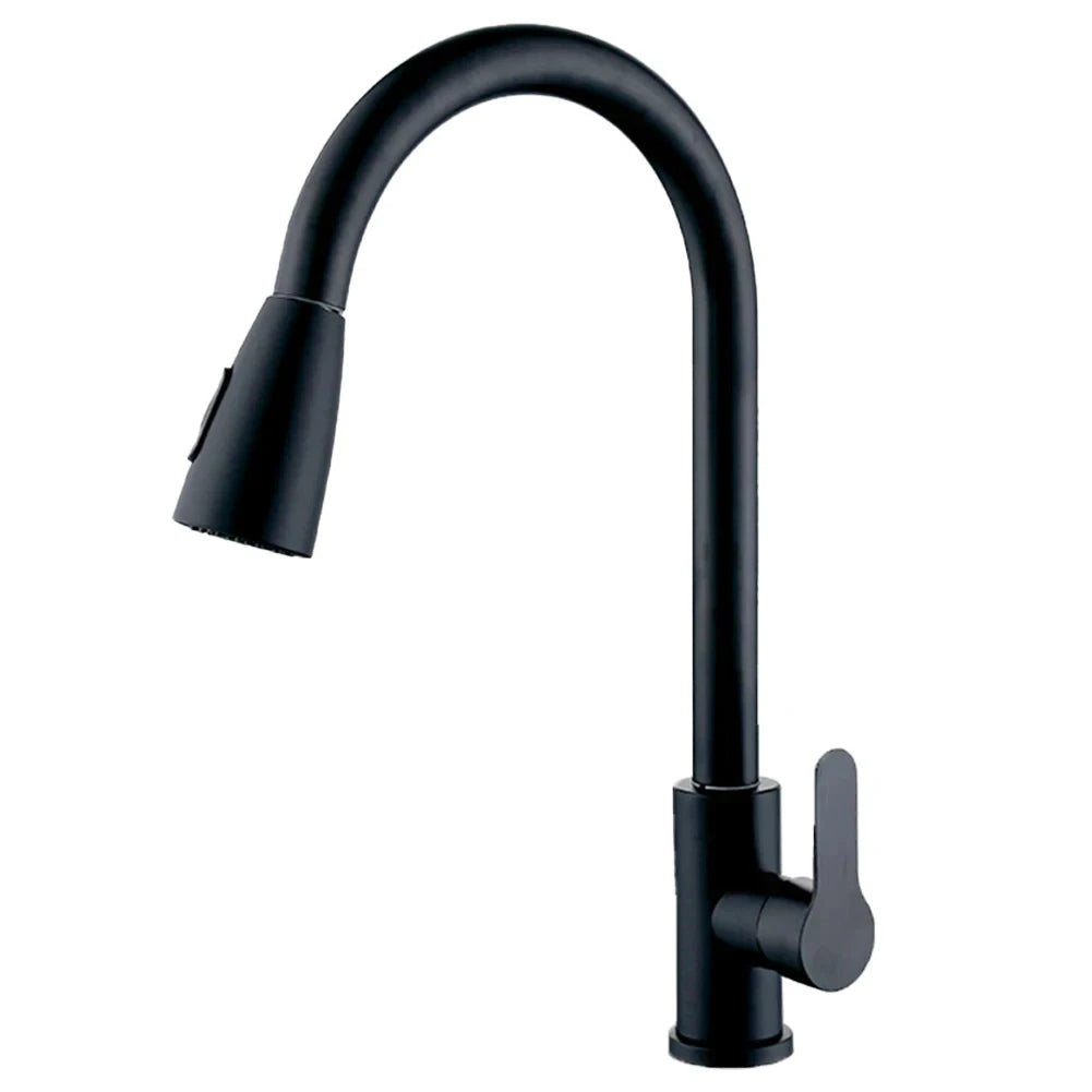 Spring Brushed Nickel Kitchen Faucet Deck Mounted Mixer Tap 360 Degree Rotation Stream Sprayer Nozzle Kitchen Sink Hot Cold Taps